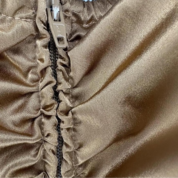 Vintage Lucky 13 Apparel Golden Dinner Cocktail Dress - Picture 7 of 8